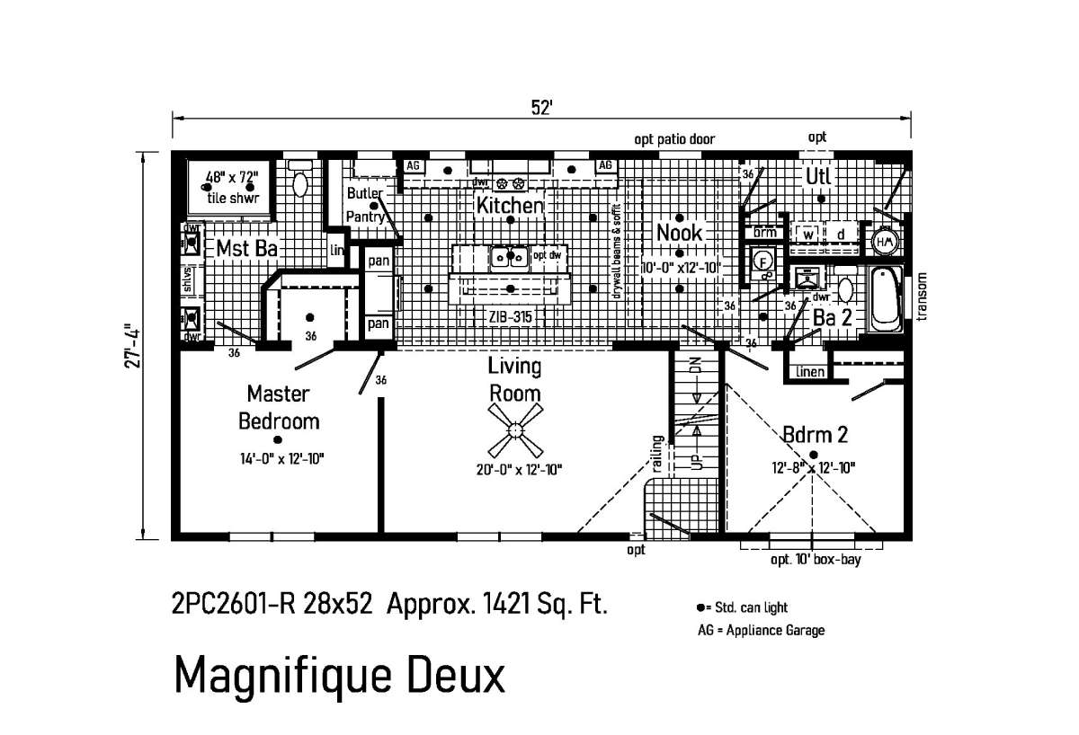 Magnifique Duex Maqnifique 2PC2601R by Pennwest Homes Showcase Homes